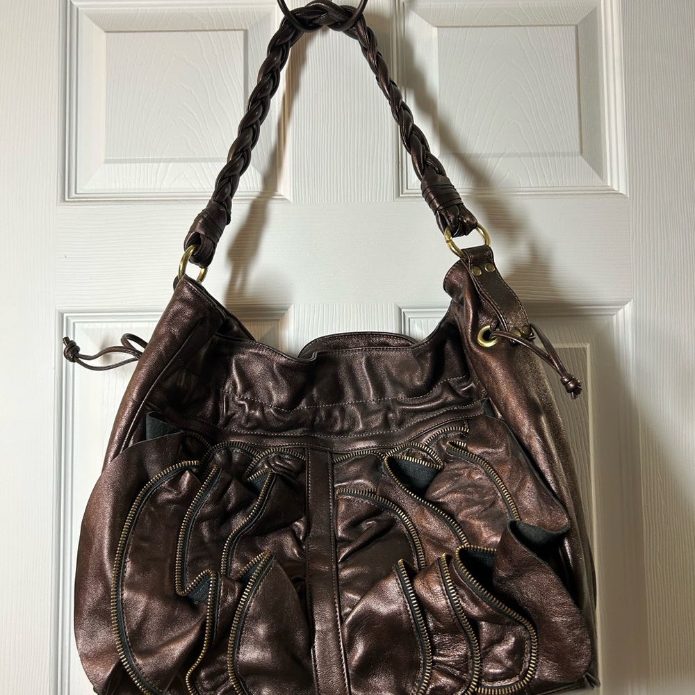 Elegant Brown Leather Women's Bag